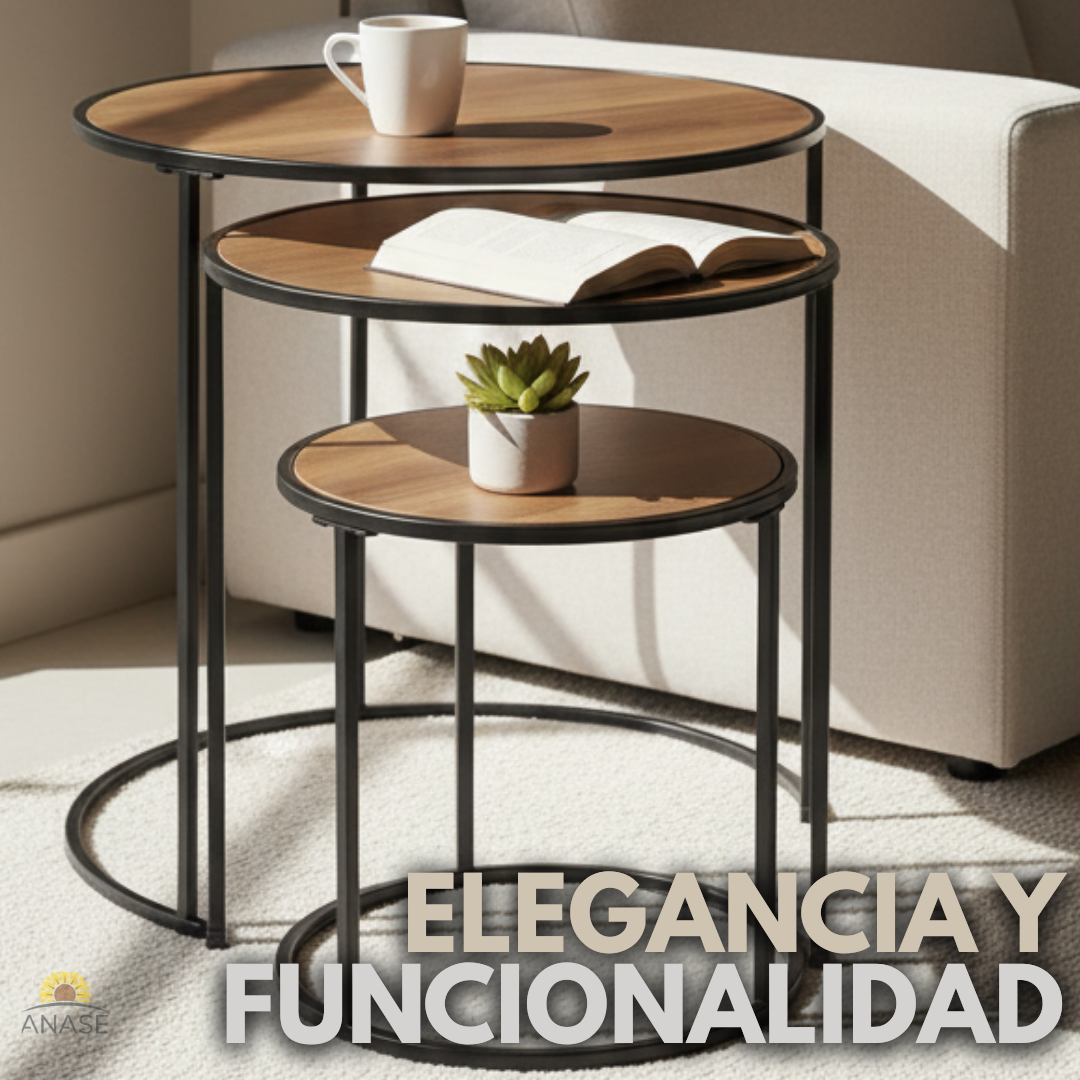 JUEGO DE MESAS MODULARES