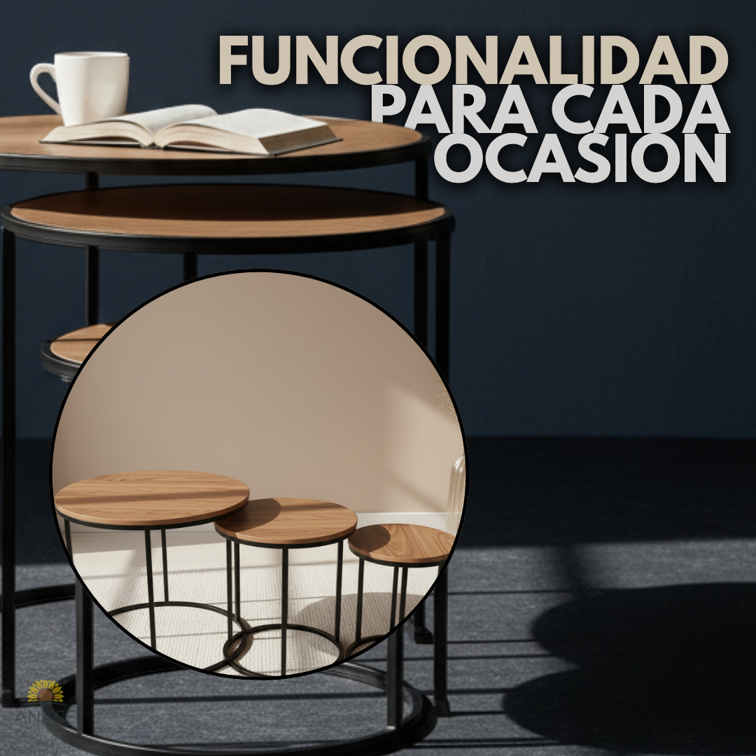 JUEGO DE MESAS MODULARES