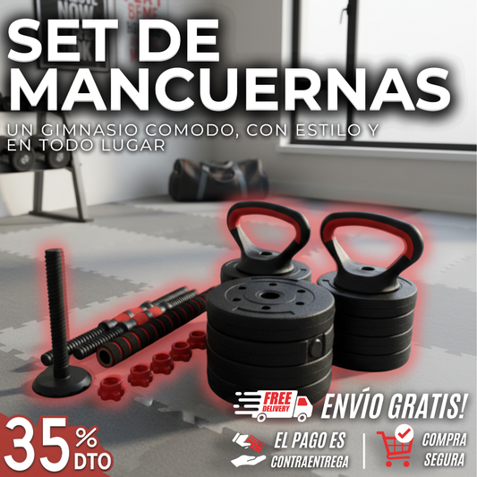 SET DE MANCUERNAS AJUSTABLES 20KG