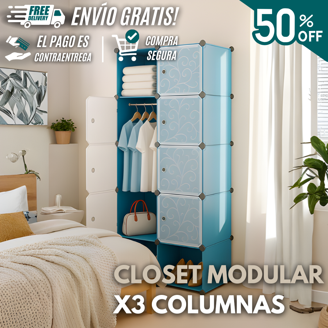 CLOSET MODULAR X5 NIVELES